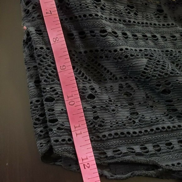 Becca Womens Black Crochet Sheer Halter Tankini Tw - Picture 8 of 8